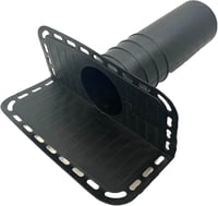 Uzman-Versand Tetőlefolyó Bitumenes Gallérral - Vészkifolyó DN 50/70/100 Méretben, Speciális Kemény PVC Anyagból, Tetőfedéshez 7