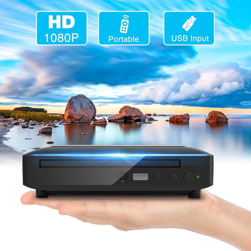 Ceihoit DVD lejátszó HDMI AV kimenettel, USB, 1080P, PAL NTSC, minden régió