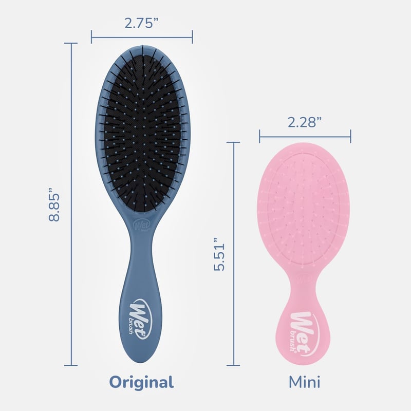 WetBrush Original Detangler Hajkefe Kék - Intelliflex Sörtékkel Nedves és Száraz Hajhoz, Kíméletes Hajbontó Minden Hajtípushoz