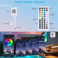 JA 5M RGB LED Szalag 150 LED 5050 SMD - 12V Tápegységgel, 44 Gombos Távirányítóval és Vevőegységgel - Dekorációs Világítás Otthonra 2