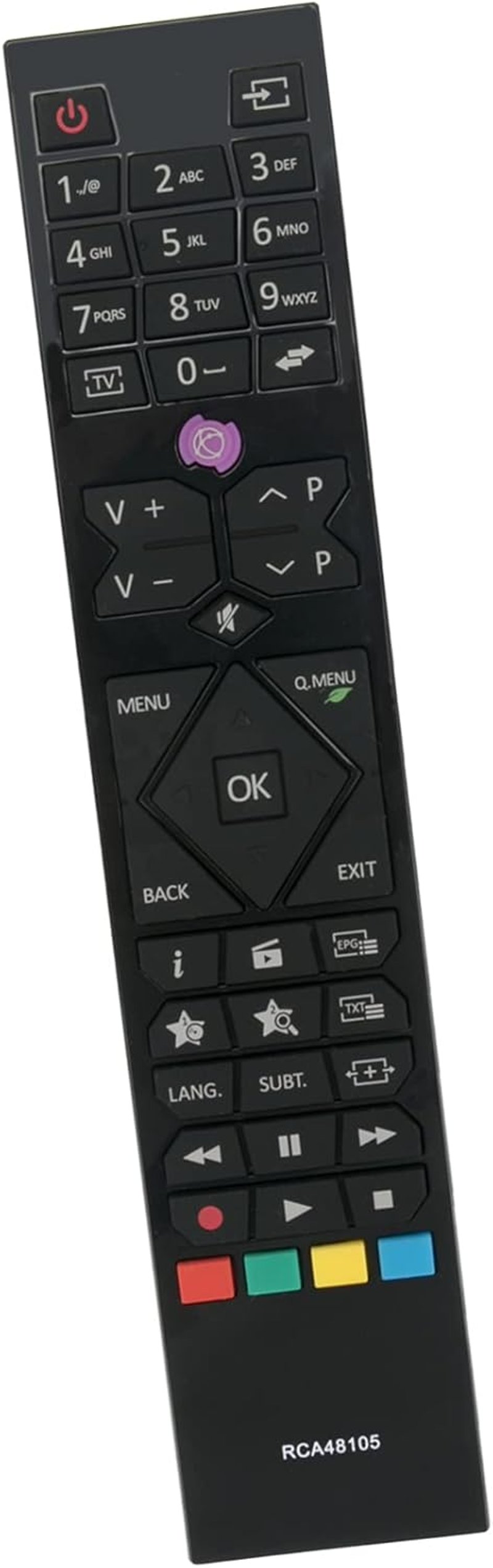 ALLIMITY Univerzális Távirányító Luxor, ITT, Sharp, Tucson TV-khez - Kompatibilis LED/LCD Modellekkel, 10m Hatótávolság, Ergonomikus