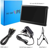ELECROW 10,1" Full HD Hordozható Monitor Raspberry Pi-hez és Játékkonzolokhoz 12