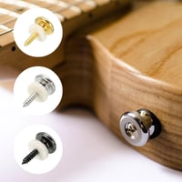 Fém gitárpánt-csat szett, fekete filc alátéttel - 2 db-os készlet 6