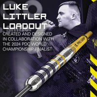 Target Luke Littler "The Nuke" 90% volfrám nyilas darts készlet, 22g, Swiss Point rendszerrel 2