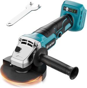 Ecarke akkumulátoros sarokcsiszoló Makita 18V-hoz, 900W kefe nélküli, 125 mm tárcsa (akku és töltő nélkül)