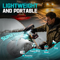 Ecarke Akkumulátoros Levegőfúvó 2×4000mAh Turbo Brushless Motor 80000RPM 7