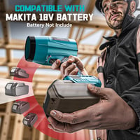 Ecarke Akkus Levegőfúvó 18V Makita Kompatibilis 80000 rpm Kefe Nélküli Motor 5