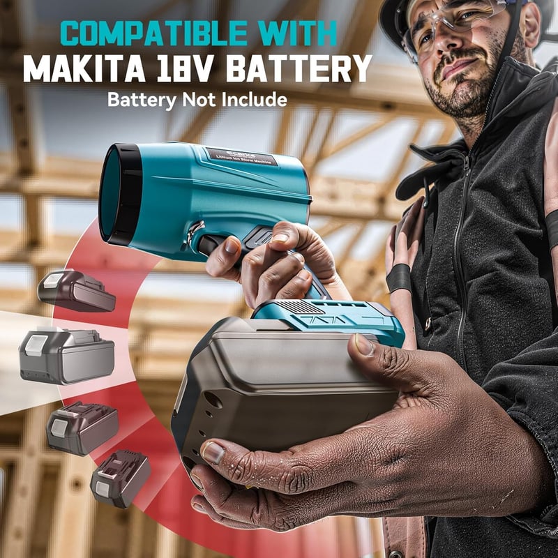 Ecarke Akkus Levegőfúvó 18V Makita Kompatibilis 80000 rpm Kefe Nélküli Motor