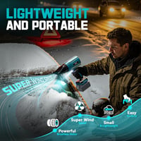 Ecarke Akkus Levegőfúvó 18V Makita Kompatibilis 80000 rpm Kefe Nélküli Motor 7