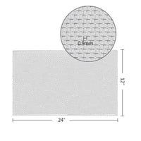 TIMESETL 304 Rozsdamentes Acél Drótháló 18 Mesh - 30x60 cm Szúnyogháló Rágcsálóvédő Szűrőrács Ablakokhoz, Szellőzőkhöz és Biztonsági Célokra 2