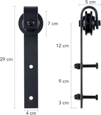 CO-Z 183 cm-es Tolóajtó Vasalat Szett Faajtókhoz 9