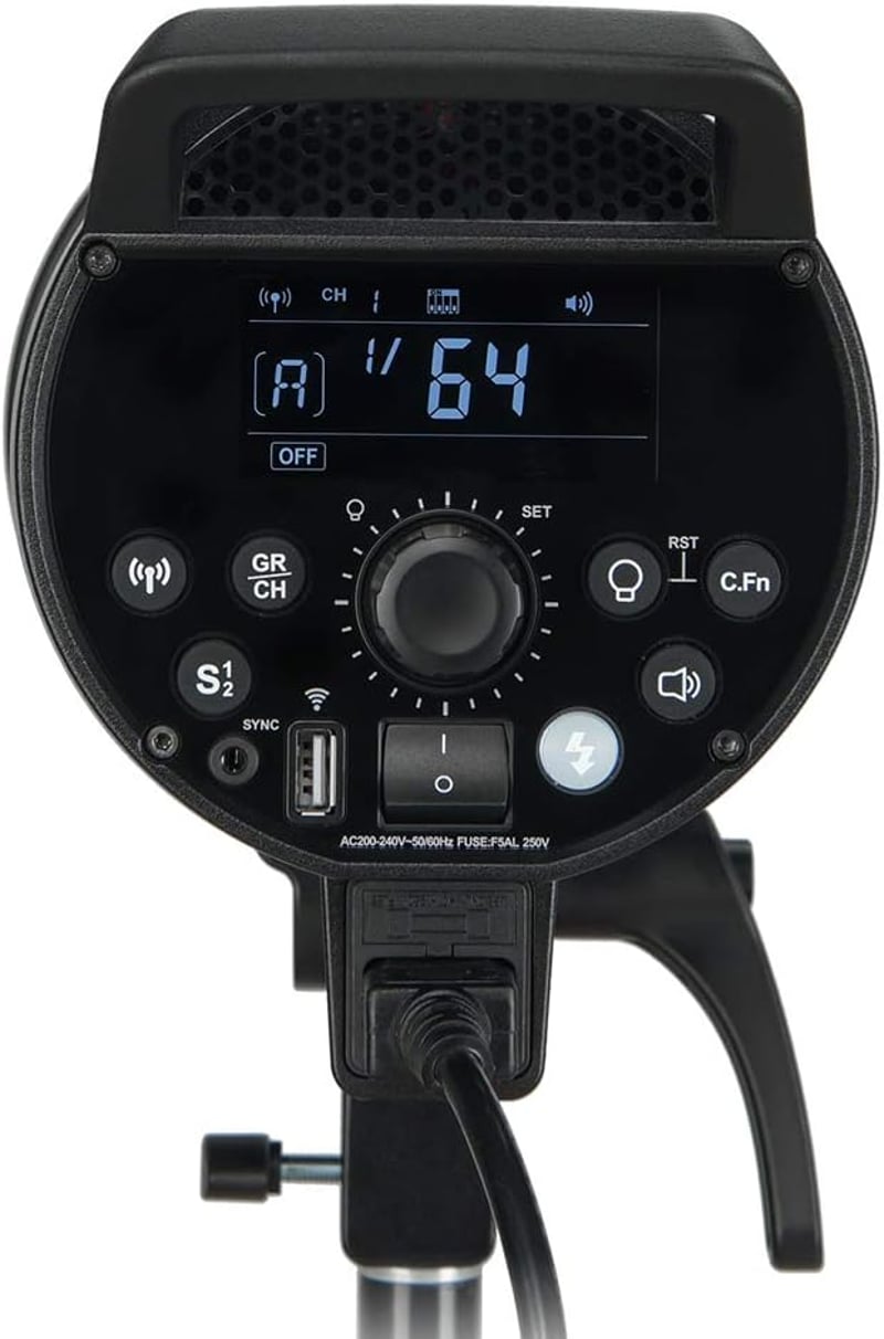 Godox DP600III Professzionális Stúdió Vaku 600Ws Bowens Rögzítéssel, 1mp Újratöltési Idő, GN80, 5600K, 150W Állítható Lámpa Esküvői Portré F