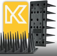 KADAX 3 soros műanyag madárriasztó tüskék, 51 cm, fekete - macska, nyest, galamb elleni védelem 9