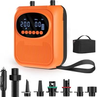 Mojimdo Elektromos SUP Pumpa 20 PSI - Akkumulátoros, 5 Üzemmóddal, Kompakt Hordszíjjal, Automata Kikapcsolással - Kajak, Sátor, Matrac Felfú 1