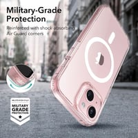 ESR MagSafe-kompatibilis iPhone 15 Plus tok - Katonai védelem, rózsaszín 5