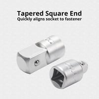 CCLIFE 6 részes Dugókulcs Adapter Készlet - 1/4", 3/8", 1/2", 3/4" Méretekben, Króm-Vanádium Acélból, Szerelőknek és Barkácsolóknak 4