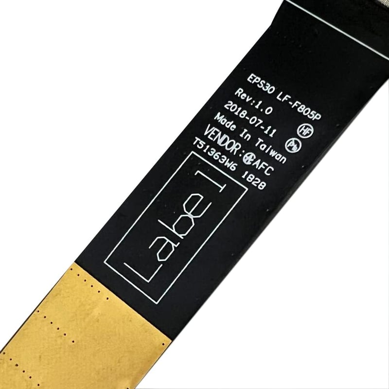 Zahara DC02C00KF00 LCD Kijelző Kábel HP Spectre Folio 13-AK Laptophoz - 40 Tűs LVDS Videó Flex Csatlakozó, Kompatibilis EPS30 Modellekkel