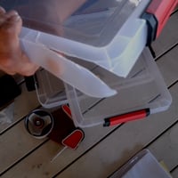 Sundis Clip'N Store 17L prozirna plastična kutija za pohranu, set od 3 komada — Na kutu jedne kutije nalazi se jedva vidljiva pukotina (stanje: vidi 2. sliku) 2
