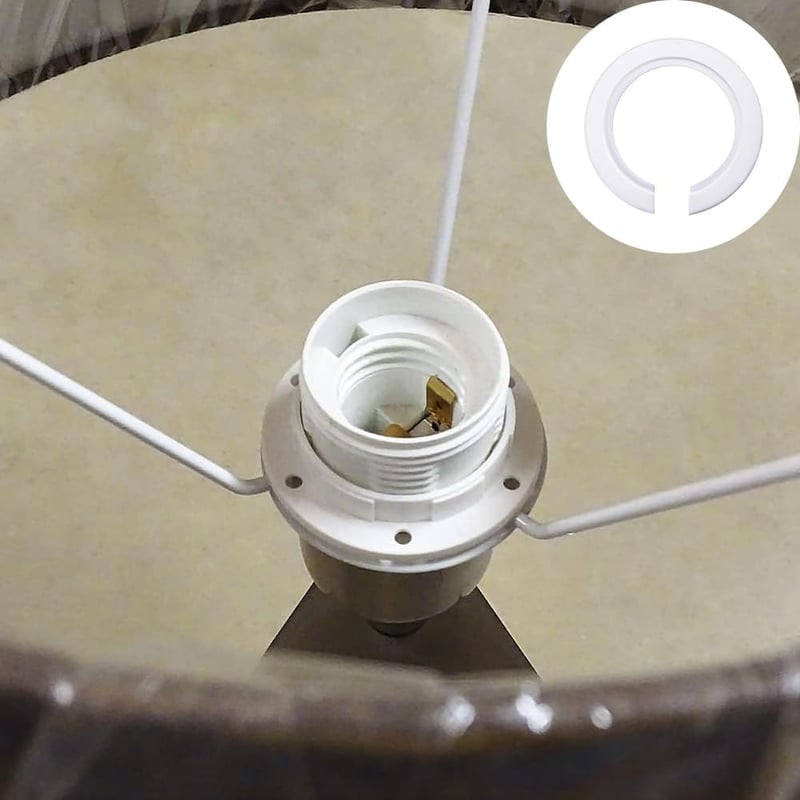 E14-es lámpabúra adapter készlet, 27 mm, 10 db-os szett rögzítő gyűrűkkel