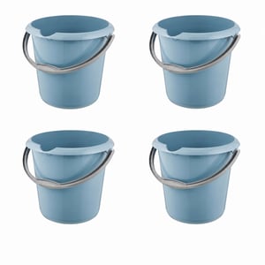 keeeper Mika kanta s mjernom skalom i ergonomskom ručkom, 10 L, Nordic Blue, set od 4 komada (nepotpun set)