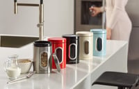 Set de 2 Cutii pentru Depozitare ECHTWERK, Stilate, Finisaj Șlefuit, cu Capac Ermetic și Fereastră Mare de Vizualizare, pentru Făină, Zahăr, Muesli, Ceai 5
