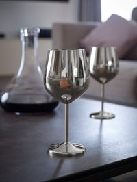 Set de 2 pahare de vin din oțel inoxidabil incasabil ECHTWERK, pentru vin roșu, camping, cocktailuri, argintiu, 500 ml, 21x7,3 cm 7