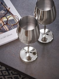 Set de 2 pahare de vin din oțel inoxidabil incasabil ECHTWERK, pentru vin roșu, camping, cocktailuri, argintiu, 500 ml, 21x7,3 cm 6