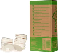 Eco Future 100 db Papír Pohártető 9 cm - 350 ml Kávés Pohárhoz, Biológiailag Lebomló, Komposztálható, Környezetbarát, FSC Tanúsított 2