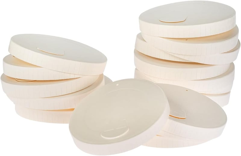 Eco Future 100 db Papír Pohártető 9 cm - 350 ml Kávés Pohárhoz, Biológiailag Lebomló, Komposztálható, Környezetbarát, FSC Tanúsított