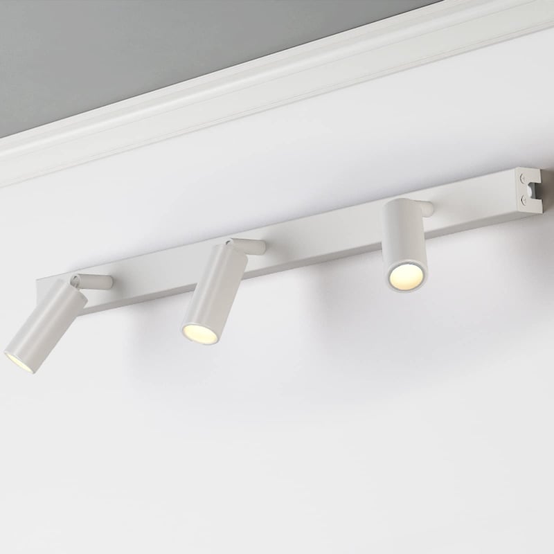 Eco.Luma LED stropné bodové svietidlo s 3 objímkami, biele, otočné bodové svietidlo do kuchyne a obývačky, s 3x3W G9 žiarovkami, 300 lm, teplá biela