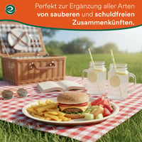 ECO SOUL Okrúhly tanier z palmových listov 20 cm, 100 ks – 100 % kompostovateľný jednorazový tanier na párty, bio riad na jedno použitie, odolný voči mastnote a vode 4