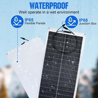 ECO-WORTHY 100W 12V Flexibilis Monokristályos Napelem Autóhoz Lakóautóhoz Csónakhoz 4
