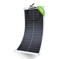 ECO-WORTHY 100W 12V Flexibilis Monokristályos Napelem Autóhoz Lakóautóhoz Csónakhoz 1