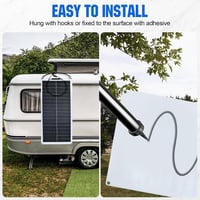 ECO-WORTHY 100W 12V Flexibilis Monokristályos Napelem Autóhoz Lakóautóhoz Csónakhoz 6
