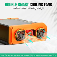 ECO-WORTHY 1100W Inverter 12V-230V Tiszta Szinusz, USB és AC Aljzat 5