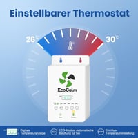 ecoCalm Napelemes Ventilátor 100mm Powerbank Funkcióval, Vízálló Kerti Szellőztetés 4