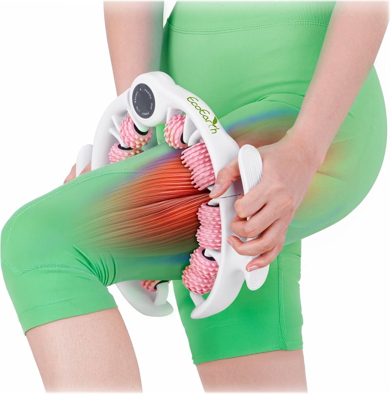 EcoEarth Cellulite Masszázshenger Lábakhoz, Combokhoz és Hashoz - Fascia Roller
