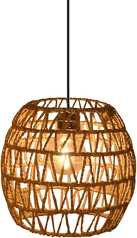 EcoGehen 3db Rattan Függőlámpa Akkumulátoros Kültéri Beltéri Boho Stílusú Hordozható Lámpa Kert 4