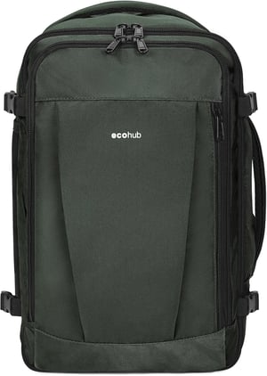 ECOHUB 30L putni ruksak ručna prtljaga 45x36x20 cm, reciklirani PET - sivi