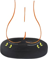 Ecosafeter Fánk Alakú Coccyx Párna Irodai Székhez Terhesség és Sciatica Fájdalomra 4
