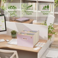 Harmonikový zakladač na dokumenty A4 EcoStash s 12 priehradkami, rozťahovateľný organizér zo pšeničnej slamy, bez BPA, levanduľovofialový 3