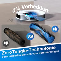 Robotický vysávač ECOVACS DEEBOT N20 Plus s funkciou mopovania, sací výkon 8000 Pa, stanica PureCyclone, technológia proti namotávaniu vlasov, výdrž batérie 300 minút, biely 4