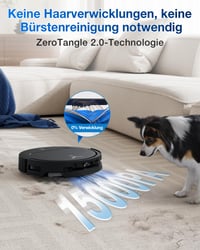 Aspirator robot ECOVACS DEEBOT T50 Omni cu funcție de mop, 15 000 Pa, ZeroTangle 2.0, spălare mop la 75°C, perie laterală extensibilă, stație All-in-One 5