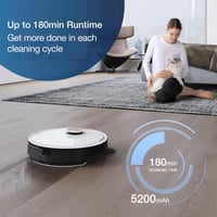 ECOVACS Deebot X2 Omni robotporszívó felmosó funkcióval, 8000Pa szívóerő, 3 órás üzemidő, intelligens akadályfelismerés, Google Home kompati 6