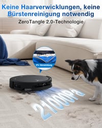Robotický vysávač s funkciou mopovania ECOVACS T50 Omni Gen2, sací výkon 21000 Pa, vysúvacia kefa, technológia AIVI, výška 81 mm 2