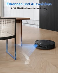 Robotický vysávač s funkciou mopovania ECOVACS T50 Omni Gen2, sací výkon 21000 Pa, vysúvacia kefa, technológia AIVI, výška 81 mm 6