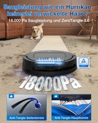 Robotický vysávač ECOVACS T80 Omni s funkciou mopovania, 18 000 Pa, technológia OZMO ZeroTangle AIVI 3