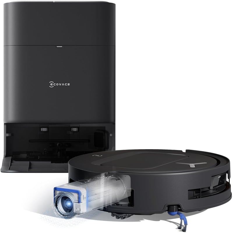 Robotický vysávač ECOVACS T80 Omni s funkciou mopovania, 18 000 Pa, technológia OZMO ZeroTangle AIVI