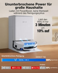 Robot aspirator și mop ECOVACS T90 Pro Omni cu putere de aspirare Blast PowerBoost de 30000 Pa 5
