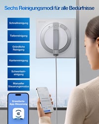 ECOVACS Winbot W2 Pro ablaktisztító robot 3 fúvókás vízpermetezővel 8